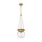 Z-Lite Calhoun Pendant, 1-Light, 9 In.W x 10.75 In.H, Heritage Brass/Clear seedy 7506P9-HBR - alternate 3